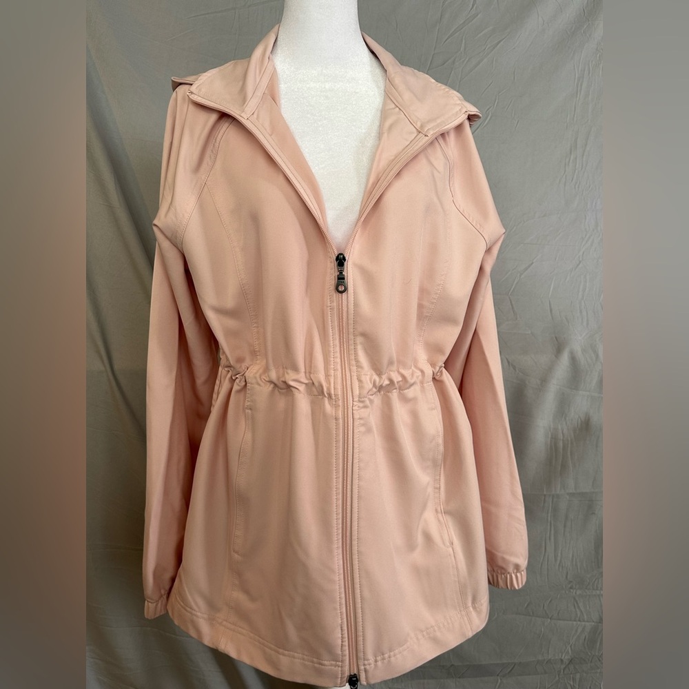 Kirkland Signature Women's Light Pink Utility Jacket, zips up or down